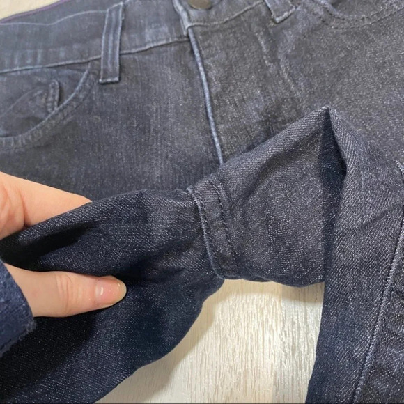 NYDJ Cropped Dark Wash Capri Jeans 4 - Picture 3 of 10